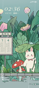 等车的兔子