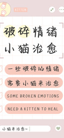 破碎情绪小猫治愈