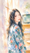 Illustration of beautiful girl