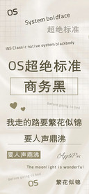 OS超绝标准商务黑