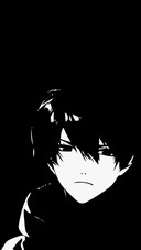 Anime teenager silhouette