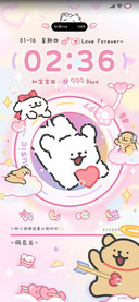 线条小狗心动唱片机