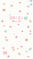 sweet 熊（动态锁屏，音乐界面）