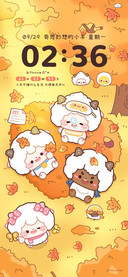秋日氛围最棒的小羊
