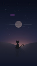 月亮与猫咪