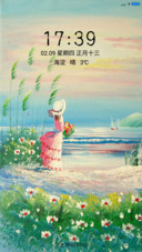 油画女孩