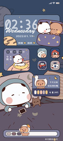 萌宠一二小组件