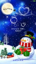 圣诞雪人（雨珠特效）