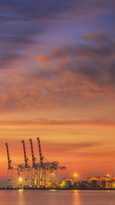 Evening by the seaside