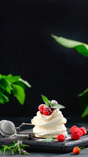 Baked Cake Made from Whipped Chicken Protein