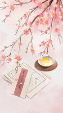 Peach Blossom in Chinese Style Artistic Conception