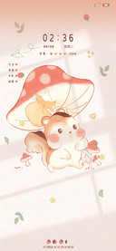 多图采蘑菇的松鼠