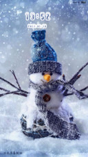 冬日暖心雪人