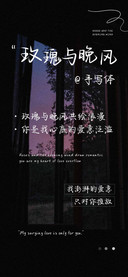 玫瑰与晚风手写体