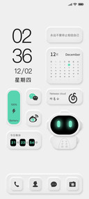科技感 拟态小组件