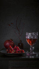 Ruby Pomegranate Meets Wine's Rich Hue