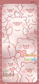 Charged pink pig