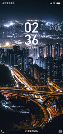 城市的夜景