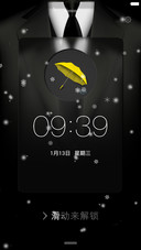 酷炫简黑【旗舰版】（自定义头像+指尖特效+下雪特效+密码锁屏+自由桌面+音乐锁屏）