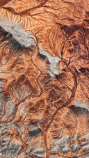 A driedup riverbed