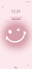 Pink smiling face