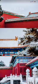 雪落下的景色