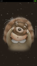 The little girl