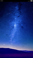 (流星动态+3d重力)蓝色星空