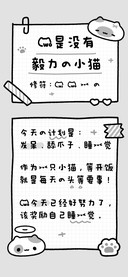 我是没有毅力的小猫