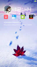 冬天的足迹