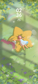 白日梦小女孩光影