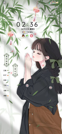 光影文艺风祈福少女