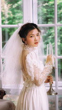 Girl in ancient wedding dress© HuangQiao
