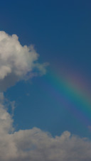 Two rainbows above the clouds