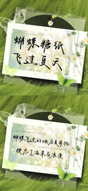 蝴蝶糖纸飞过夏天