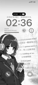像素风耳机少女
