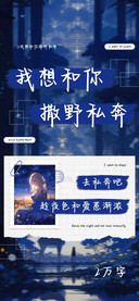 我想和你撒野私奔
