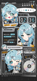 滑板驾驶Q萌少女