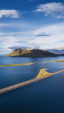 Aerial View on the Mountain and Road