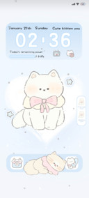 Floating kitten
