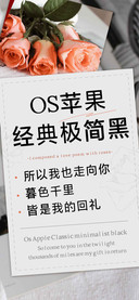 OS苹果经典极简黑