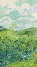 Green Wheat Fields, Auvers, by Vincent Van Gogh