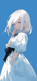 心动简约 蓝白少女