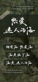 热爱迷人的海