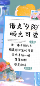 借点夕阳晒点可爱