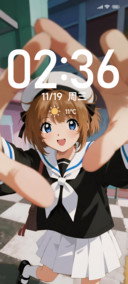 可爱水手服少女