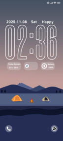 Mountain Dusk Fire