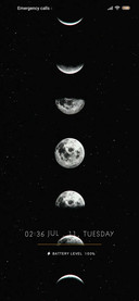 Eclipsed moon