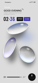 Three small glass