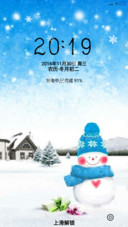 雪人（动态雪花特效）